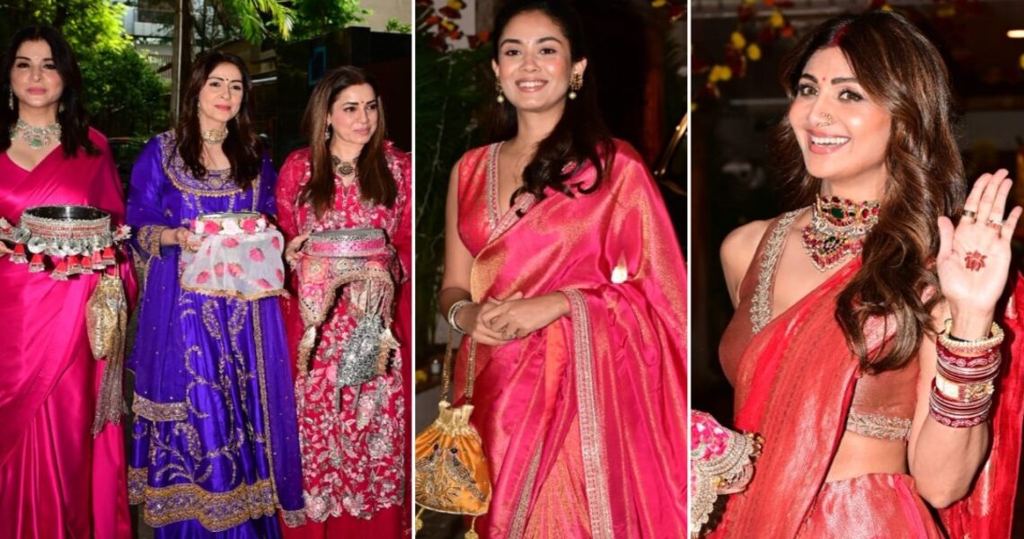 Karwa Chauth 2024: Shilpa Shetty, Mira Rajput, Fabulous Wives Maheep Kapoor, Bhavana Panday and more arrive at Sunita Kapoor’s house for celebration