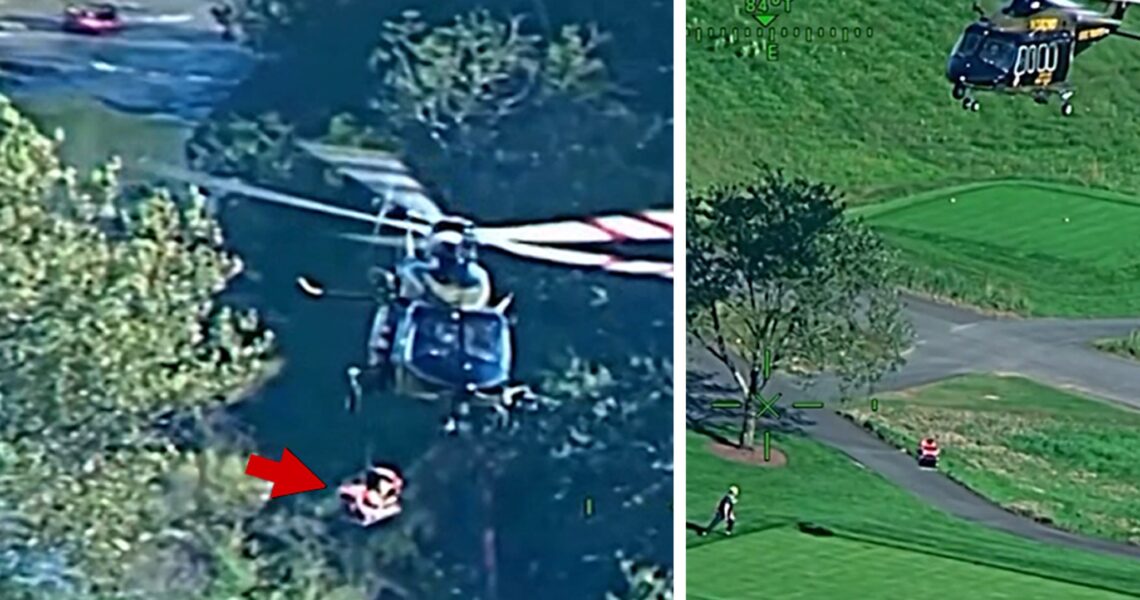 Kayakers Stranded in Raging River Airlifted in Daring Rescue on Video