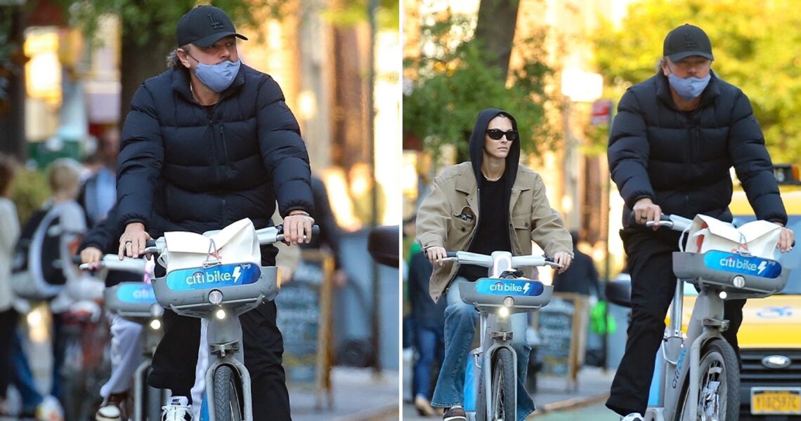 Leonardo DiCaprio, Vittoria Ceretti Go For Romantic Bike Ride in New York City