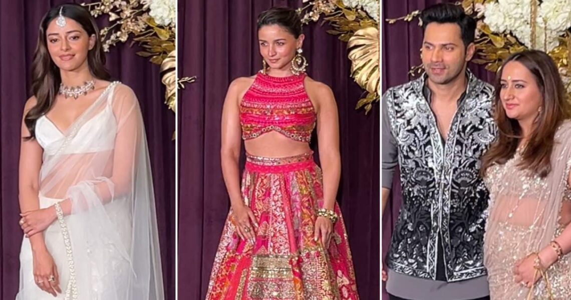 Manish Malhotra Diwali Party: Alia Bhatt arrives wearing her Mehendi outfit, Ananya Panday, Varun Dhawan-Natasha Dalal arrive in style; WATCH