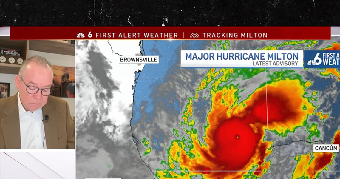 Meteorologist Gets Emotional Reporting on Hurricane Milton, ‘Just Horrific’