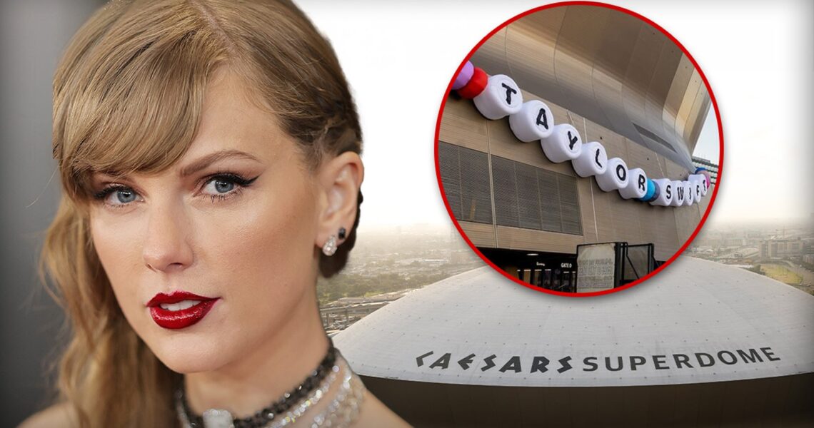 New Orleans Decks Out Superdome With Giant Friendship Bracelet for Taylor Swift Tour