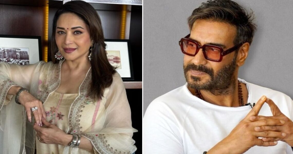 THROWBACK: When Ajay Devgn ended up hurting himself because of Madhuri Dixit’s beauty; here’s what happened