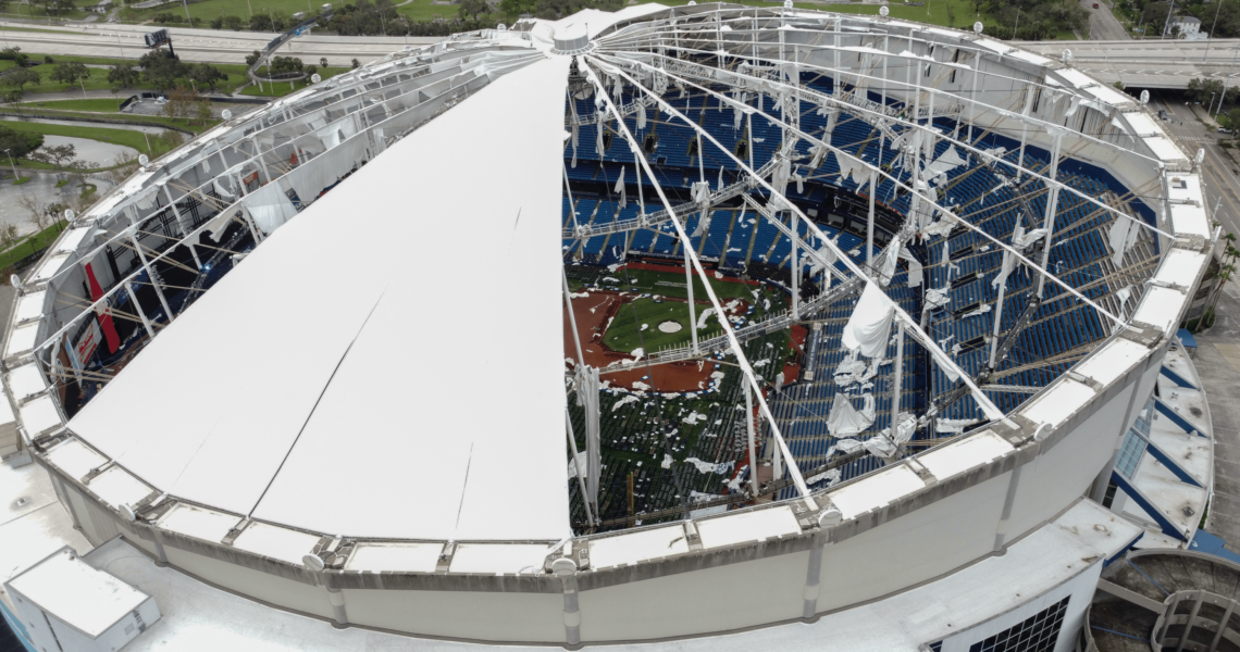 Tampa Bay Rays’ Stadium After Hurricane Milton: Photos – Hollywood Life