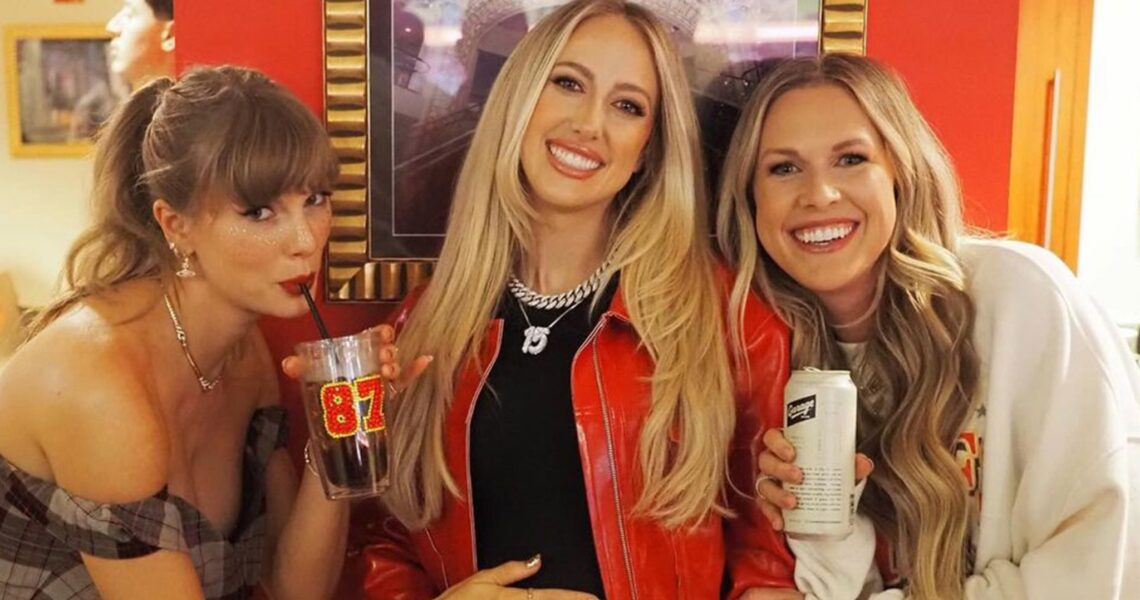 Taylor Swift Rubs Brittany Mahomes’ Pregnant Belly At Chiefs Game