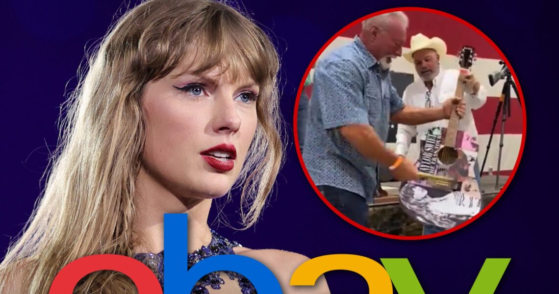 The Viral Taylor Swift Smashed Guitar Sells for Over $6K on eBay