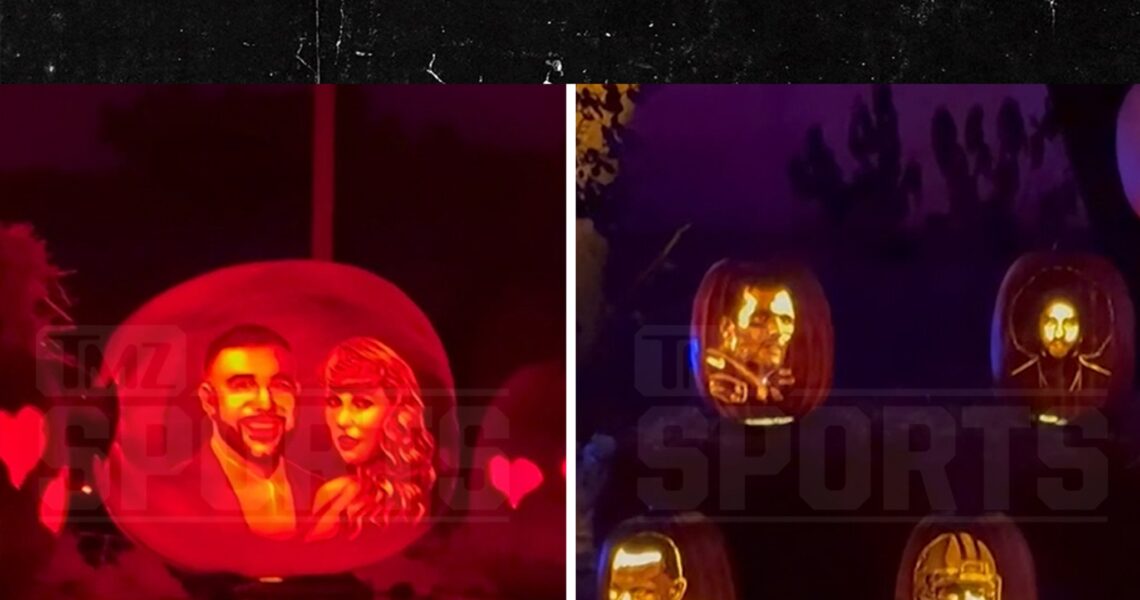 Travis Kelce, Taylor Swift Get Jack-O’-Lantern Treatment At Halloween Exhibit