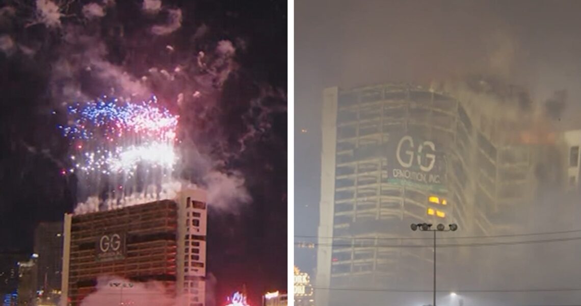 Tropicana Commemorates Demolition With Huge Fireworks, Drone Display