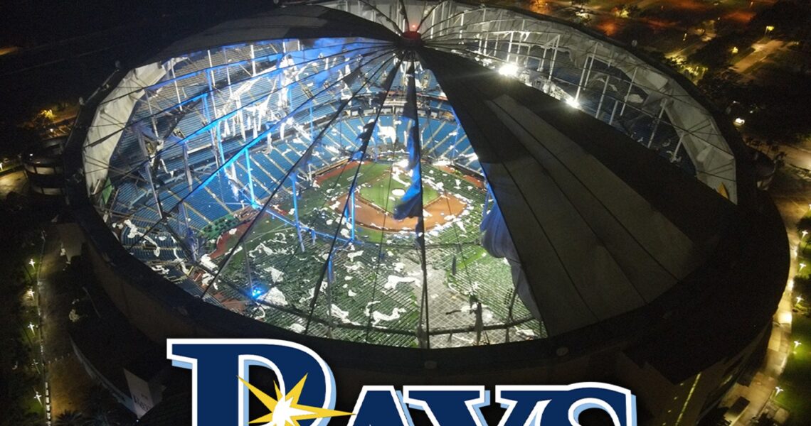 Tropicana Field Roof Ripped Apart By Hurricane Milton